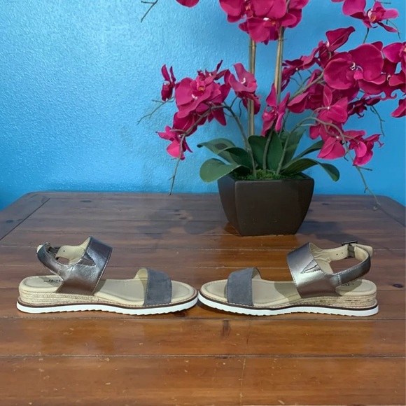 JBU Jambu Myrtle Sandal Charcoal Wedge Gray Silver - Picture 5 of 10